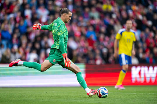 Goalkeeper Ørjan Nyland of Norway