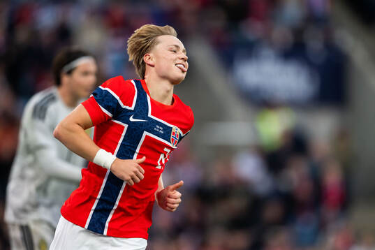 Andreas Schjelderup of Norway looks dejected