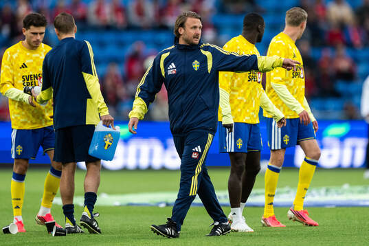 Assistant coach Björn Hamberg of Sweden
