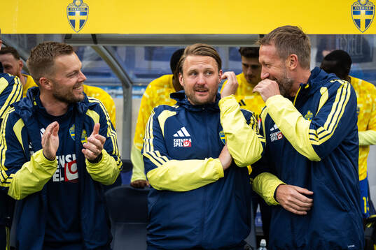 Assistant coach Sebastian Larsson, assistant coach Björn