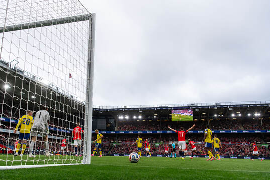 Antonio Nusa of Norway celebrates