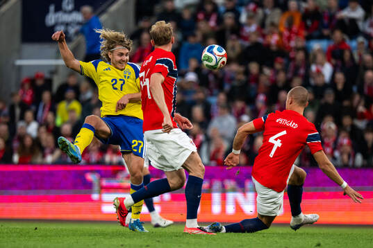 Sebastian Nanasi of Sweden against Sondre Langås and Leo
