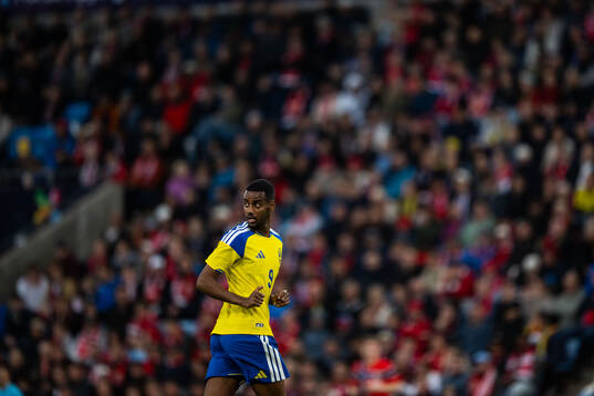 Alexander Isak of Sweden uring the international friendly