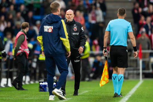 Head coach Graham Potter of Sweden and head coach Ståle