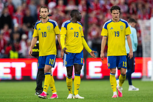 Benjamin Nygren, Ken Sema and Mattias Svanberg of Sweden