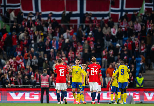 Besfort Zeneli of Sweden looks dejected