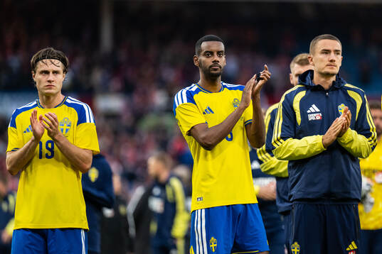Mattias Svanberg, Alexander Isak and Gustaf Lagerbielke of