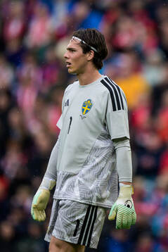 Goalkeeper Jacob Widell Zetterström of Sweden