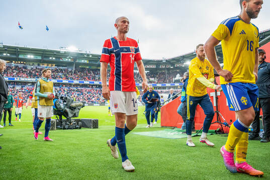 Fredrik Aursnes of Norway at half-time