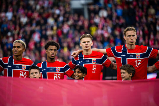 Antonio Nusa, Oscar Bobb, David Møller Wolfe and Torbjørn