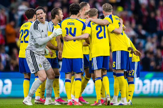 Goalkeeper Jacob Widell Zetterström of Sweden