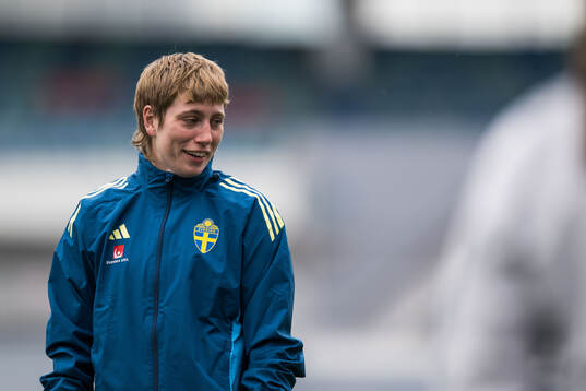 Goalkeeper Moa Edrud of the Swedish women's national