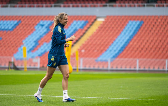 Nathalie Björn of the Swedish women's national football