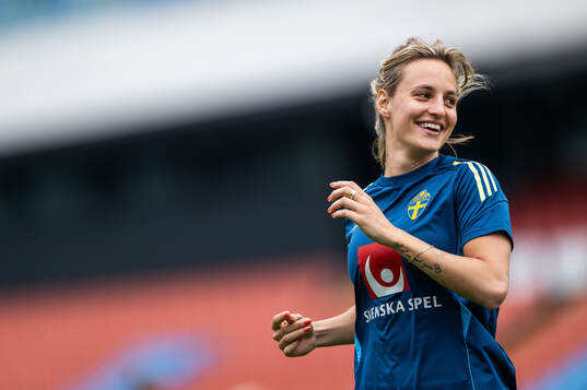 Nathalie Björn of the Swedish women's national football
