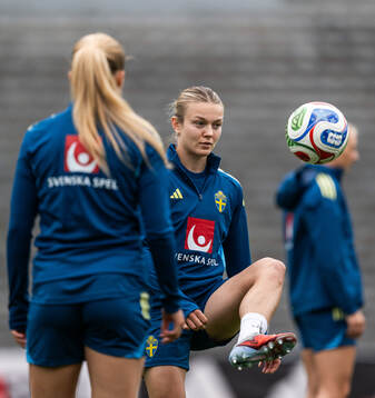 Beata Olsson of the Swedish women's national football team