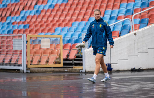 Anna Anvegård of the Swedish women's national football team
