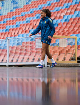 Felicia Schröder of the Swedish women's national football