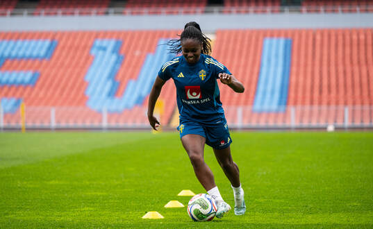 Monica Jusu Bah of the Swedish women's national football