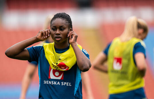 Monica Jusu Bah of the Swedish women's national football