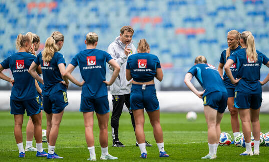 Head coach Tony Gustavsson of the Swedish women's national