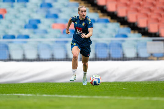 Hanna Lundkvist of the Swedish women's national football