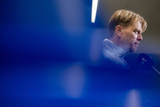 Head coach Tony Gustavsson of the Swedish women's national