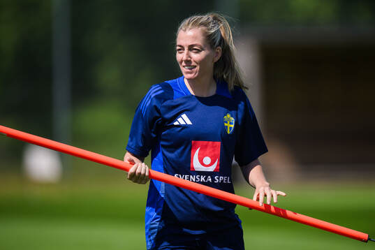 Assistant coach Linda Sembrandt of the Swedish women's