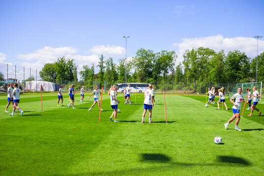 Pkayers of the Swedish women's under-23 national team at a