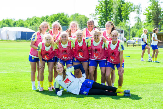 The winning team of the Swedish women's under-23 national