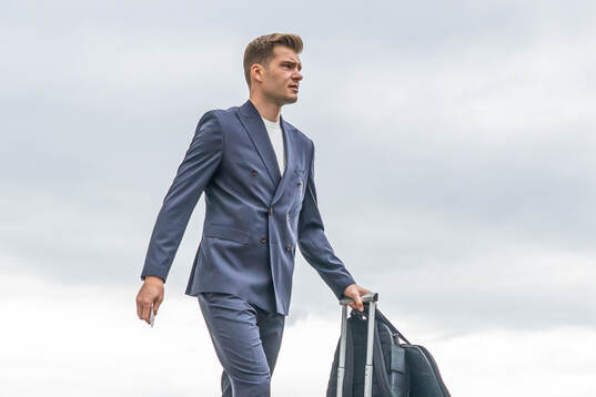 Alexander Sørloth of the Norwegian national football team