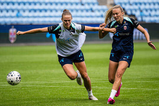 Marthine Østenstad and Synne Jensen of the Norwegian