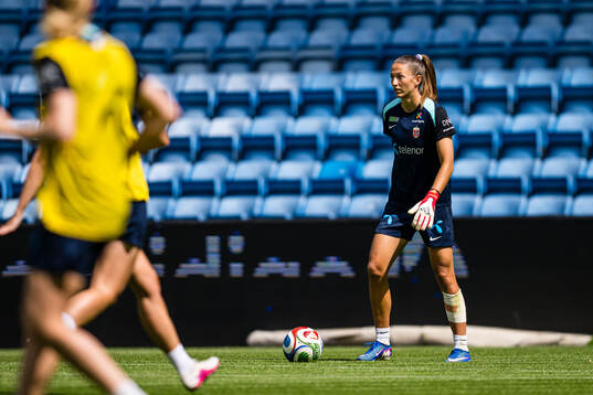 Goalkeeper Cecilie Fiskerstrand of the Norwegian women’s