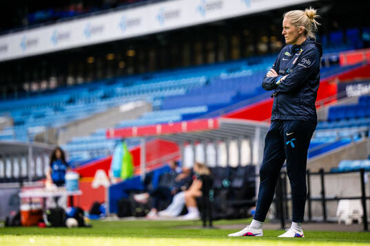 Head coach Gemma Grainger of the Norwegian women’s