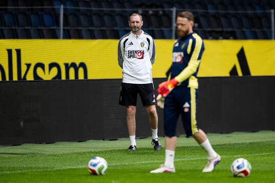 Assistant coach Andreas Georgson of the Swedish national