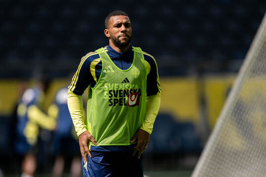 Isak Hien of the Swedish national football team at a
