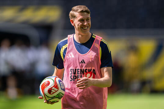 Alexander Bernhardsson of the Swedish national football