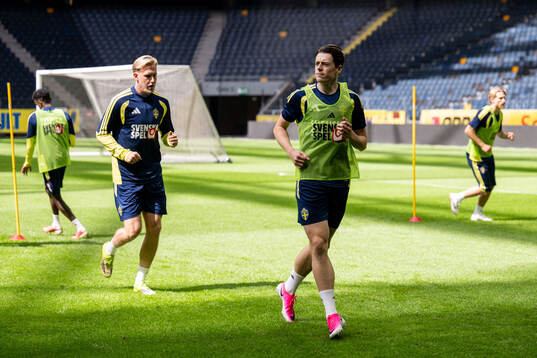 Herman Johansson and Elliot Stroud of the Swedish national
