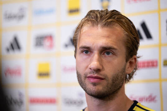 Benjamin Nygren of the Swedish national football team in