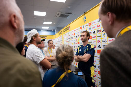 Benjamin Nygren of the Swedish national football team in