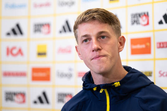 Alexander Bernhardsson of the Swedish national football