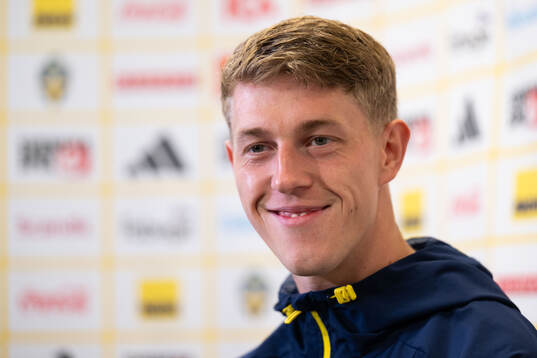 Alexander Bernhardsson of the Swedish national football