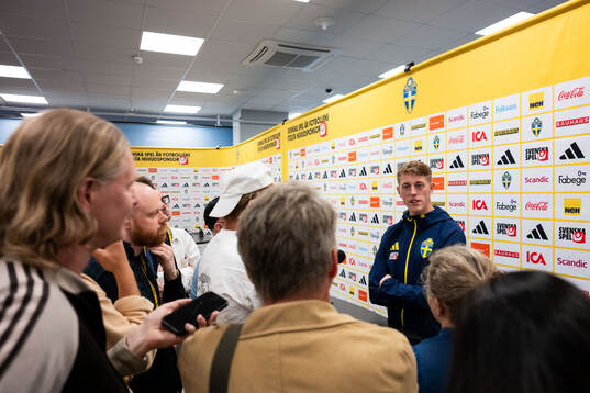 Alexander Bernhardsson of the Swedish national football