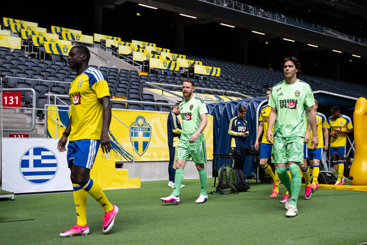 Ken Sema, goalkeeper Viktor Johansson and goalkeeper Jacob