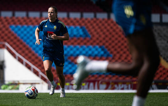 Anna Anvegård of the Swedish women's national football team