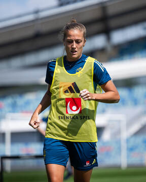 Filippa Angeldahl of the Swedish women's national football