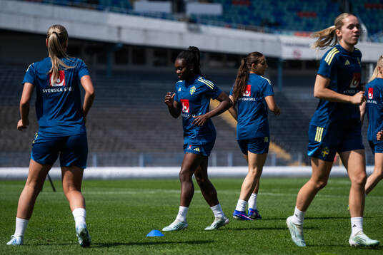 Monica Jusu Bah of the Swedish women's national football