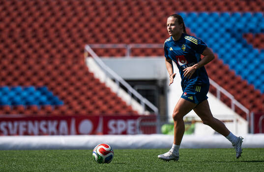 Anna Anvegård of the Swedish women's national football team