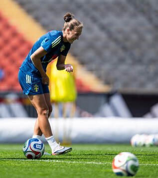 Filippa Angeldahl of the Swedish women's national football