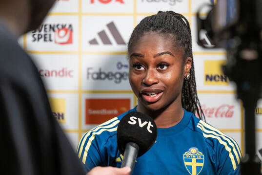 Monica Jusu Bah of the Swedish women's national football