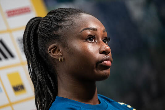 Monica Jusu Bah of the Swedish women's national football